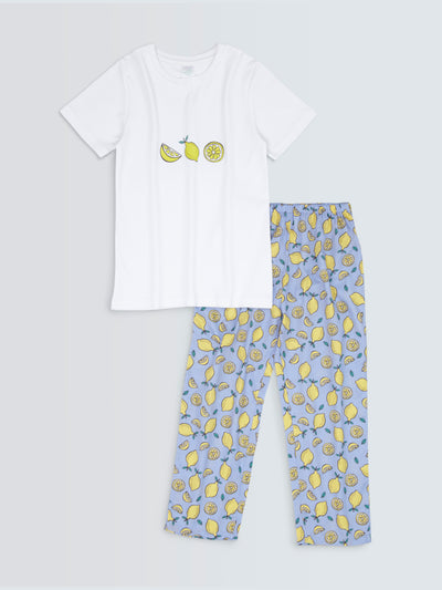 Lemons N Lime Women's T-shirt PJ Set