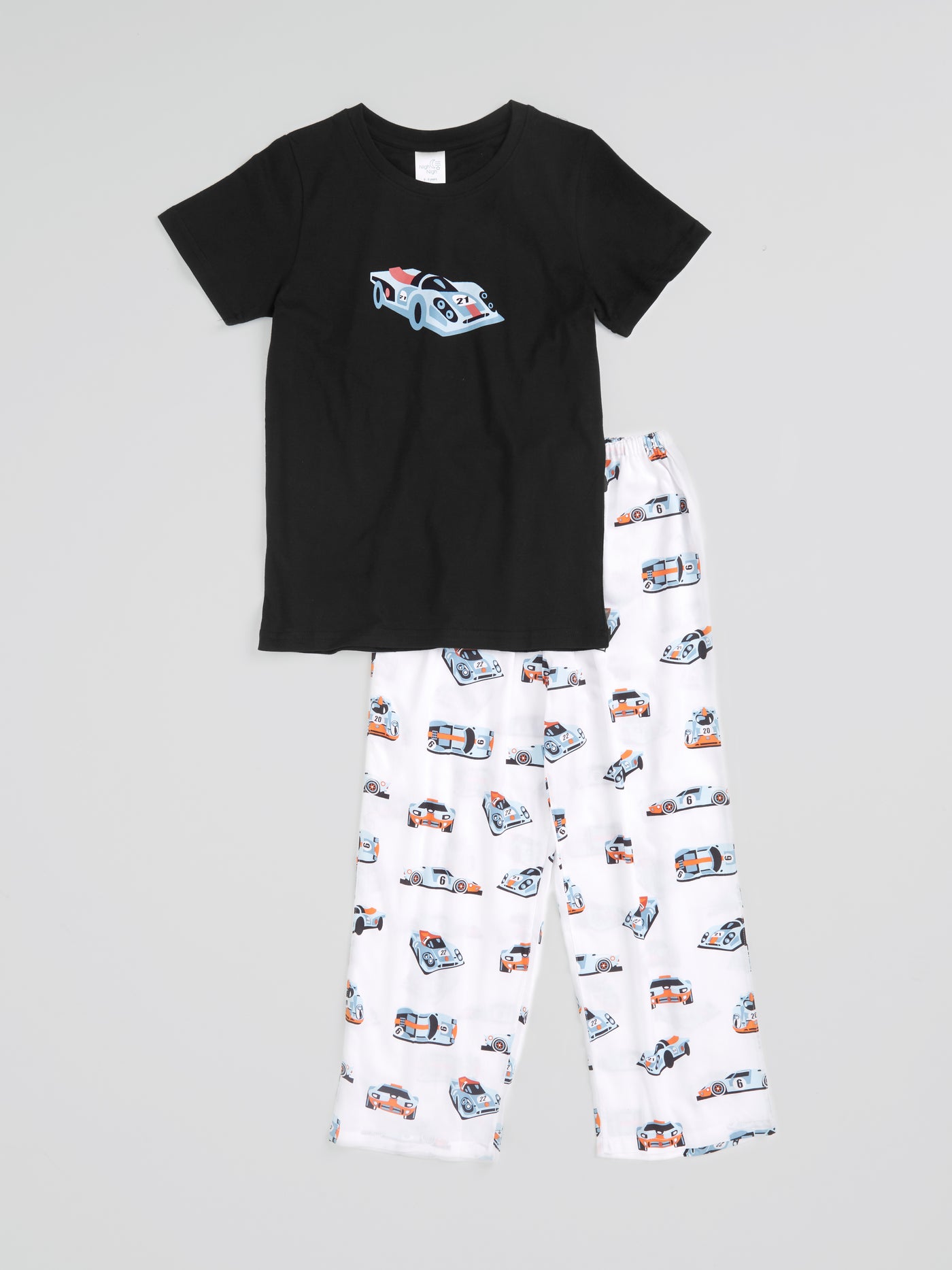 Formula One Black T-shirt PJ Set
