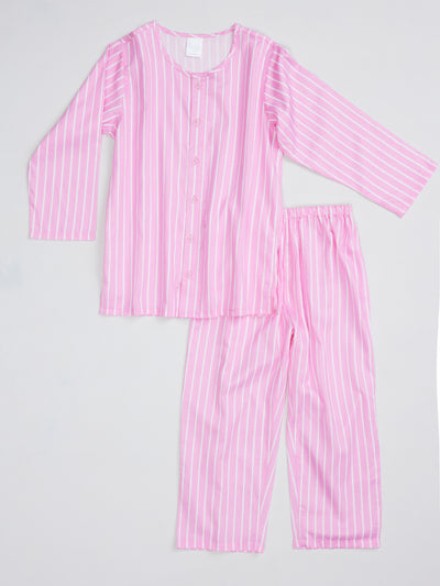 Pink Stripes Nightsuit