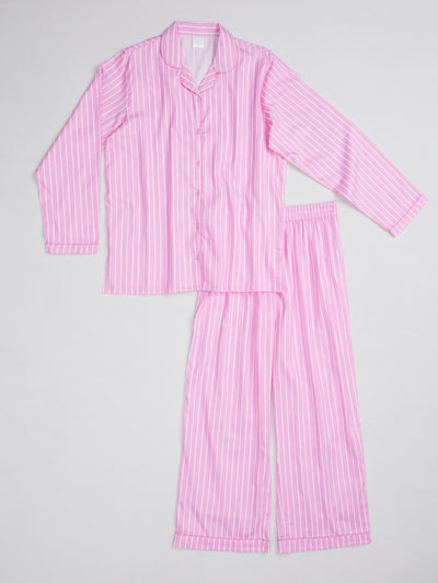 Pink Stripes Women's Nightsuit