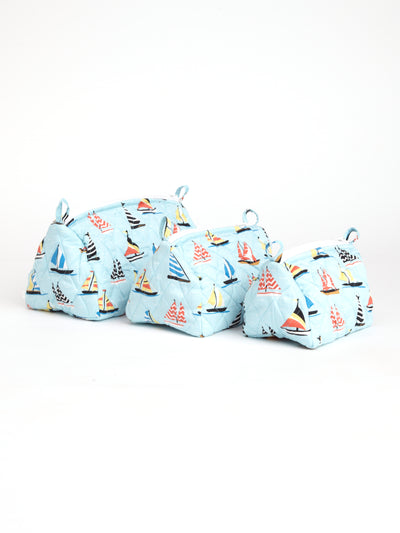 Sailboat Pouch Set