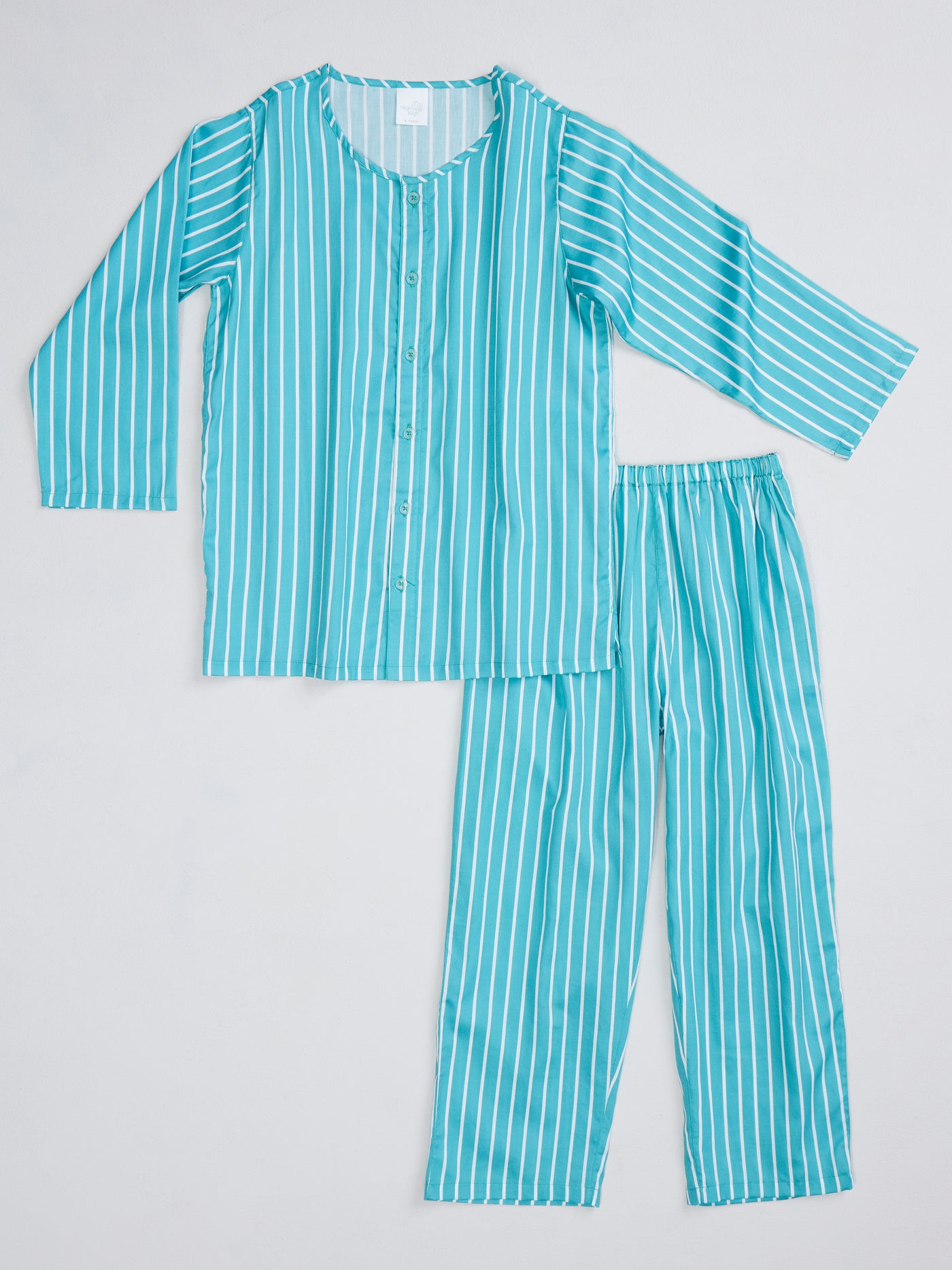 Sea Green Stripes Nightsuit