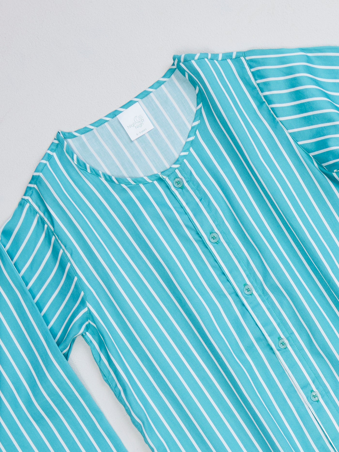 Sea Green Stripes Nightsuit