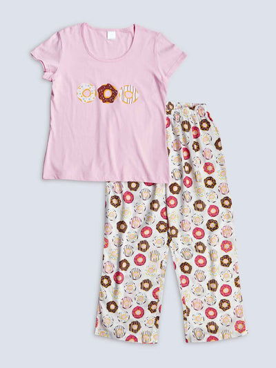 Donuts Women's T-shirt PJ Set