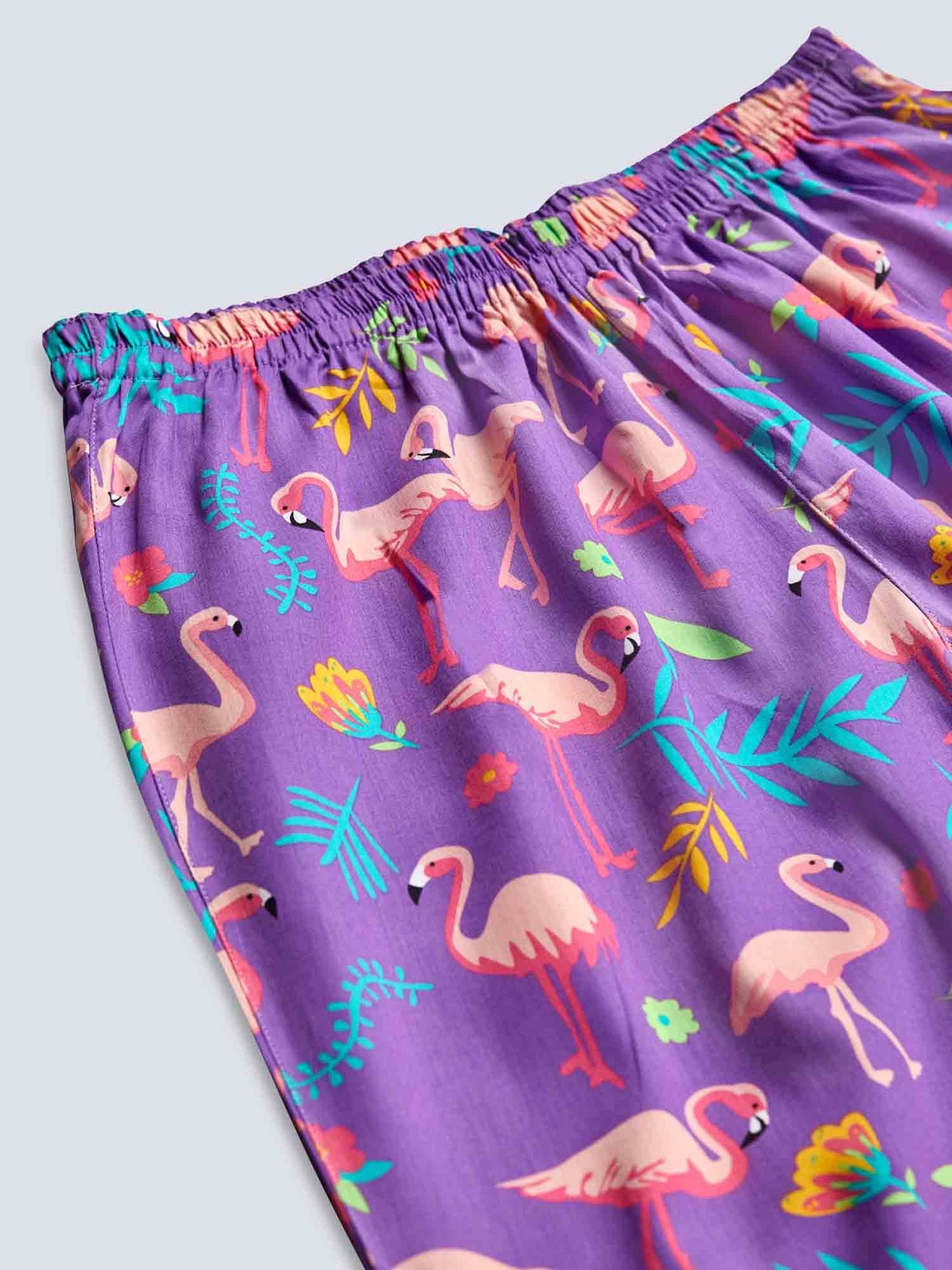 Flamingo (Purple) Women's T-Shirt PJ Set
