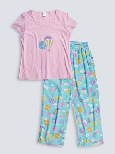 Pastel Balloon Women's T-Shirt PJ Set