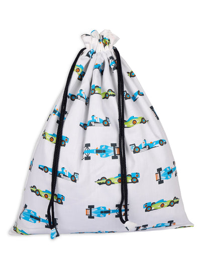 Racing Car Drawstring Bag