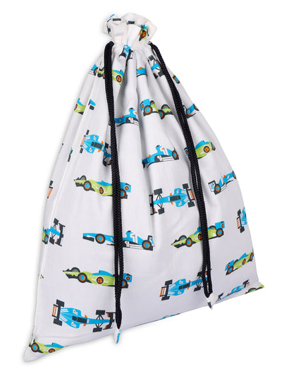 Racing Car Drawstring Bag