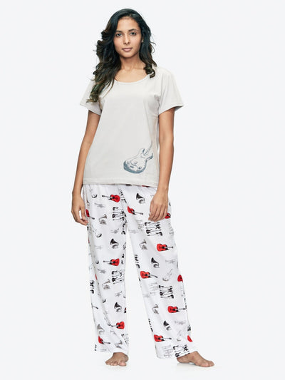 Guitar Women's T-Shirt PJ Set