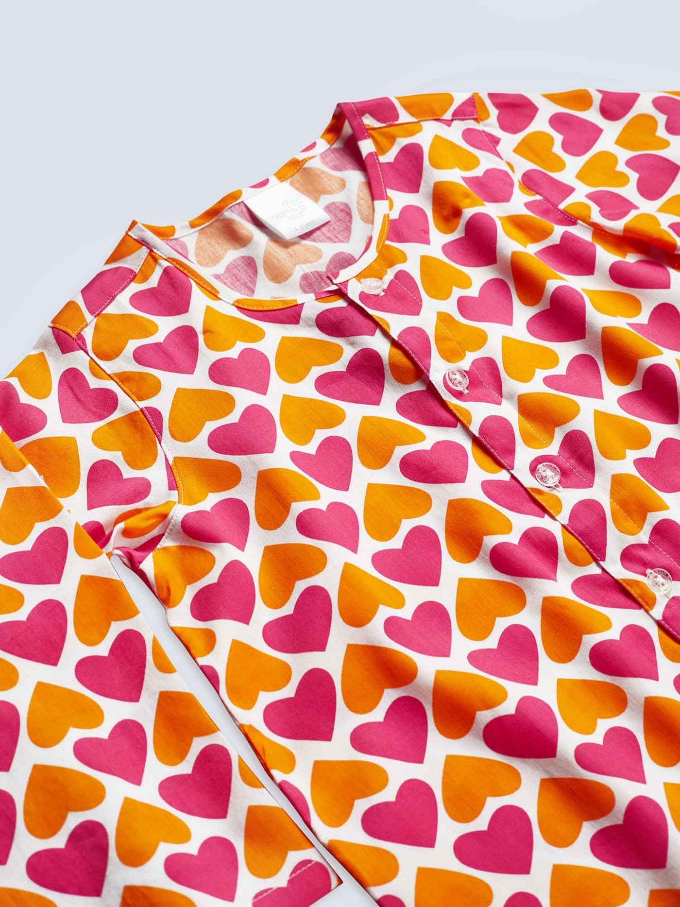 Pink and Orange Hearts Nightsuit