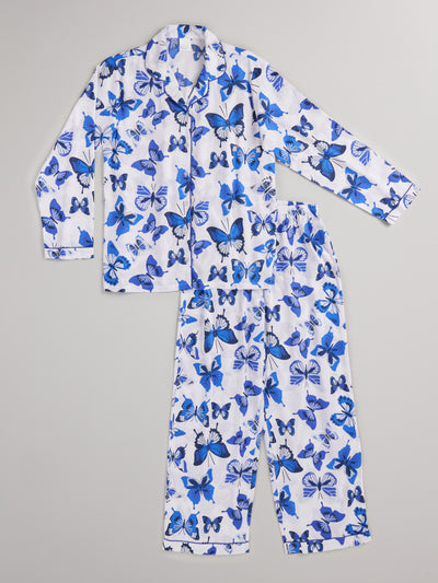 Blue Butterfly Women's Nightsuit