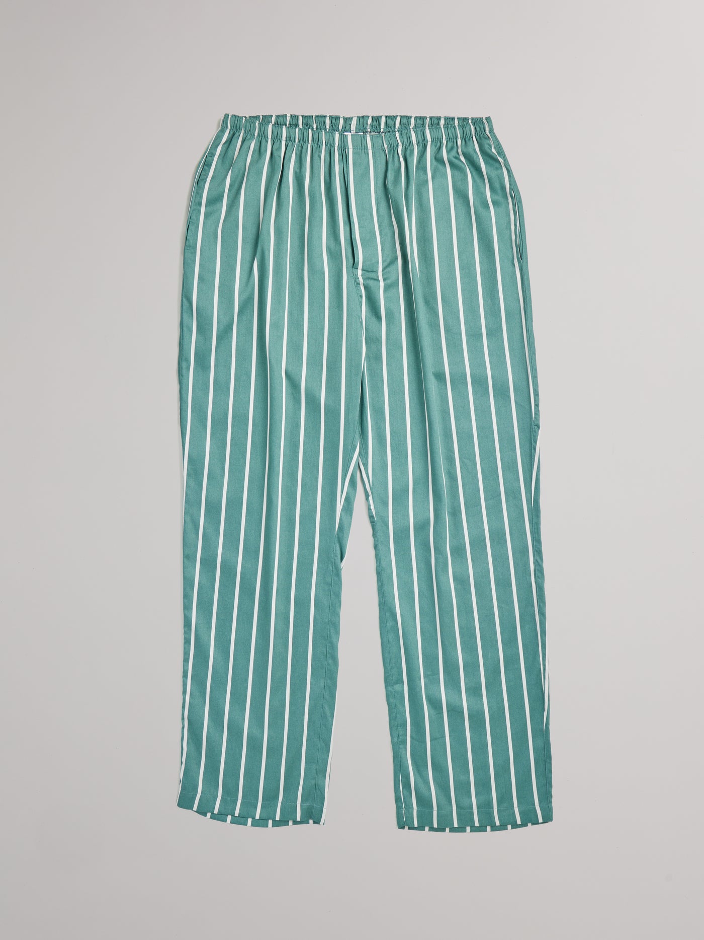 Sage Green Stripes Mens Pajama