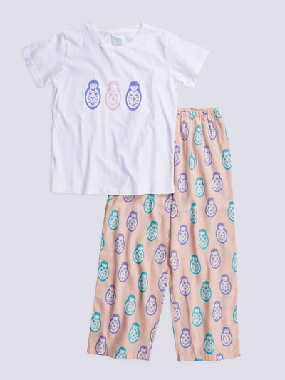Doll T-shirt PJ Set