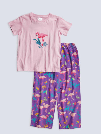 Flamingo (Purple) T-shirt PJ Set